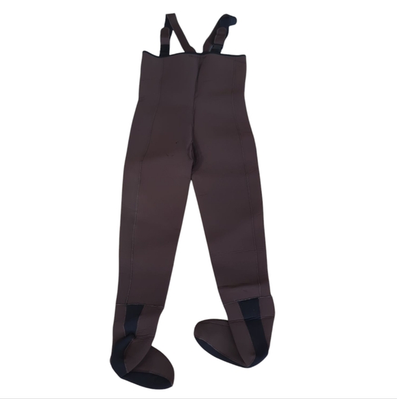 Cabela's Fishing Neoprene Chest Waders Bib Footed Stocking Overalls ML Brown - Picture 12 of 16